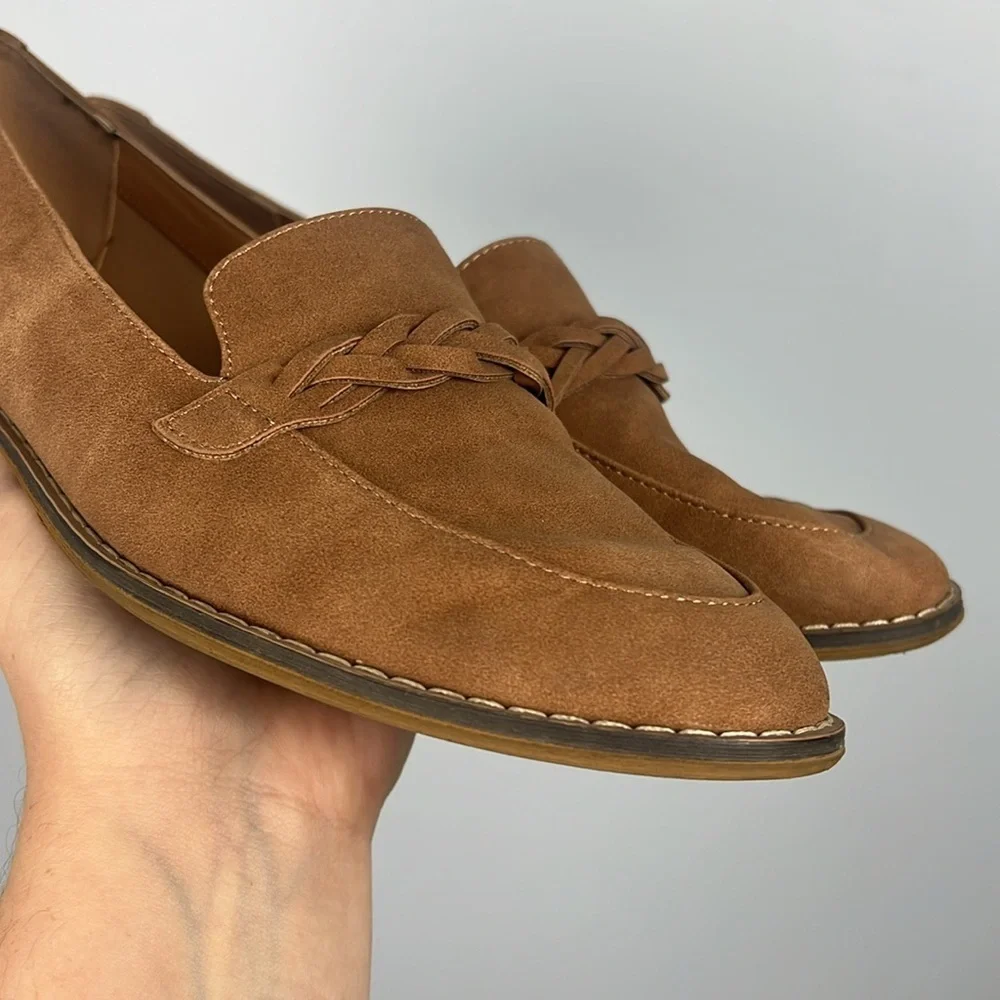 Indigo Rd Haven Braided Loafers vegan leather size 9.5